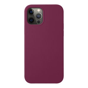 Накладка Liquid Silicone для Apple iPhone 12/12 Pro, бургунди, картон, Deppa 87783