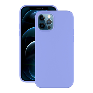 Накладка Soft Silicone для Apple iPhone 12 Pro/12, лавандовый, PET синий, Deppa 87768