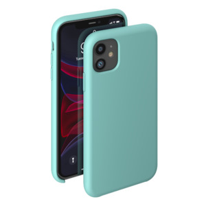 Чехол Liquid Silicone Case для Apple iPhone 11, мятный, картон, Deppa 87306