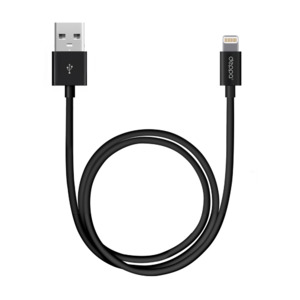 Дата-кабель USB - Lightning, MFI, 1.2м, черный, Deppa, 72127