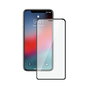 Защитное стекло 3D для Apple iPhone XS Max/11 Pro Max, 0.3 мм, черная рамка, Deppa, 62444
