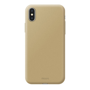 Чехол Air Case  для Apple iPhone X/XS, золотой, Deppa 83322