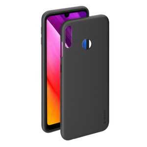 Чехол Gel Color Case для Huawei Y7 (2019), черный, PET белый, Deppa 86660