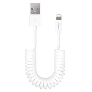 Дата-кабель USB - Lightning, витой, 1.5м, белый, Deppa, 72120