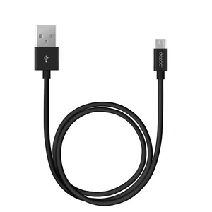Дата кабель USB - micro USB, 3м, черный, Deppa, 72229