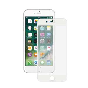 Защитное стекло 3D для Apple iPhone 7/8 Plus, 0.3 мм, белое, Deppa, 62038