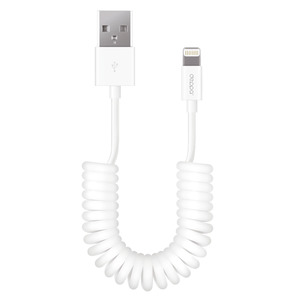 Дата-кабель USB - Lightning, витой, 1.5м, белый, Deppa
