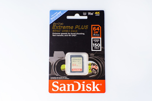 Флеш-накопитель Sandisk Карта памяти Sandisk Extreme Plus SDXC Card 64GB, 150MB/s V30 UHS-I U3
