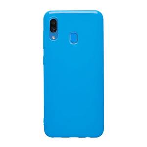 Чехол Gel Color Case для Samsung Galaxy A20/A30 (2019), синий, PET белый, Deppa 86653