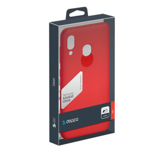 Чехол Gel Color Case для Samsung Galaxy A20 (2019) / A30 (2019) , красный, PET синий, Deppa 87217