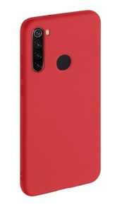 Чехол Gel Color Case для Xiaomi Redmi Note 8T, красный, PET белый, Deppa 87384