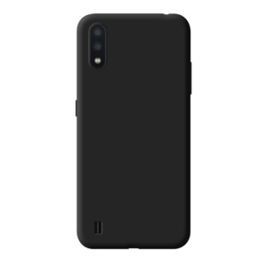 Чехол Gel Color Case для Samsung Galaxy A01 (2020), черный, PET синий, Deppa
