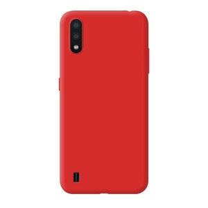 Чехол Gel Color Case для Samsung Galaxy A01 (2020), красный, PET синий, Deppa