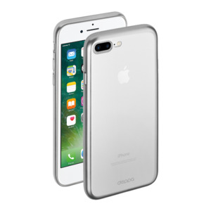 Чехол Gel Plus Case матовый для Apple iPhone 7/8 Plus, серебряный, Deppa 85287