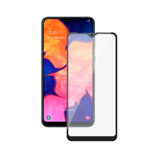 Защитное стекло 3D Full Glue для Samsung Galaxy A10 (2019), 0.3 мм, черная рамка, Deppa 62554