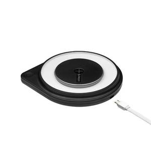Беспроводное ЗУ Qi Fast Charger, 10W, стандарт Qi, ночник, черный, Deppa