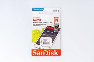 Флеш-накопитель Sandisk Ultra Android microSDHC 16GB 80MB/s Class 10