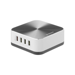 Зарядная станция 8USB, QC 3.0, 10A, 50Вт, Ultra, белый, Deppa